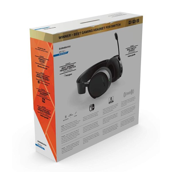 SteelSeries Arctis 3 Bluetooth (2019 Edition) Wired Gaming Headset + Bluetooth – Black - PakByte Computers 