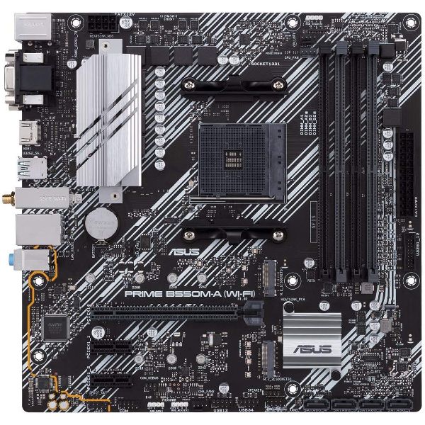 ASUS PRIME B550M-A WI-FI AM4 Micro-ATX Motherboard - PakByte Computers 