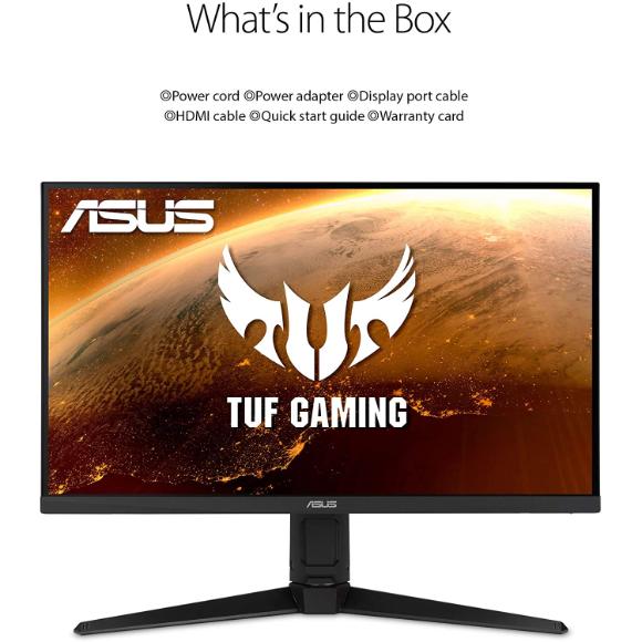 ASUS TUF Gaming 27" 2K Monitor (VG27AQL1A) - WQHD (2560 x 1440), IPS, 170Hz (Supports 144Hz), 1ms - PakByte Computers 