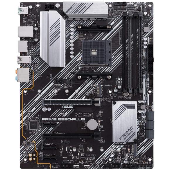 ASUS Prime B550-PLUS AMD AM4 Zen 3 Ryzen 5000 & 3rd Gen Ryzen ATX Motherboard - PakByte Computers 