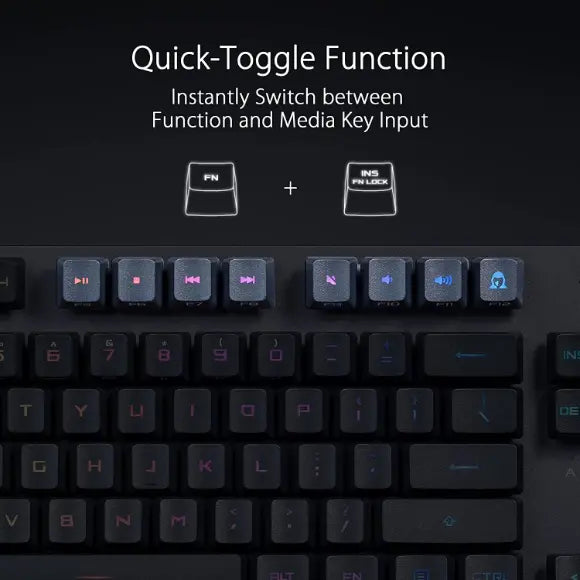 Asus ROG Strix Scope RX TKL Wireless Deluxe Gaming Keyboard for FPS Gamers - PakByte Computers 