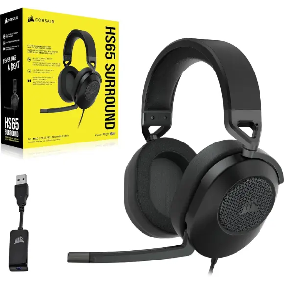 Corsair HS65 SURROUND WIRED Gaming Headset - PakByte Computers 