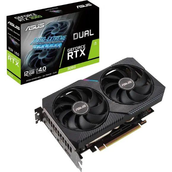 ASUS Dual NVIDIA GeForce RTX 3060 V2 OC Edition 12GB GDDR6 Gaming Graphics Card - PakByte Computers 