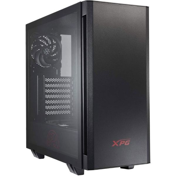 XPG Invader Mid-Tower Brushed Aluminum PC Case Black - PakByte Computers 