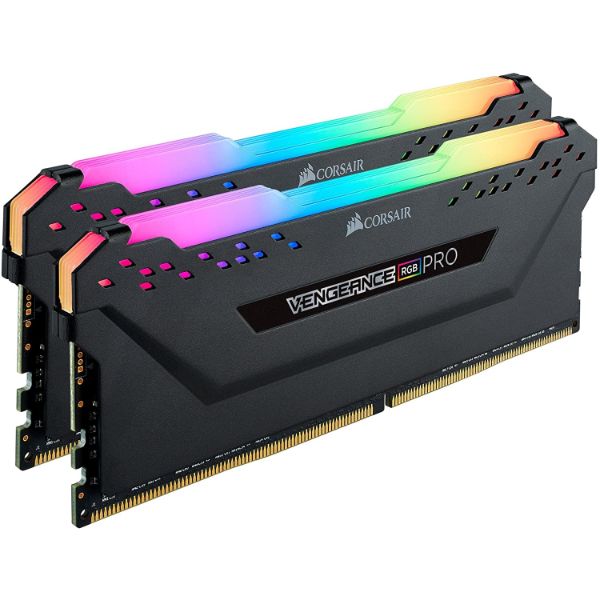 Corsair Vengeance RGB Pro 32GB (2x16GB) DDR4 3200 (PC4-25600) C16 Desktop Memory - Black - PakByte Computers 