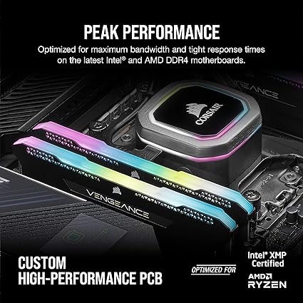 CORSAIR VENGEANCE RGB PRO SL DDR4 3600MHz 32GB (16GB X 2) BLACK - PakByte  