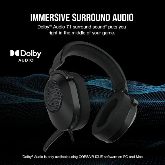 Corsair HS65 SURROUND WIRED Gaming Headset - PakByte Computers 