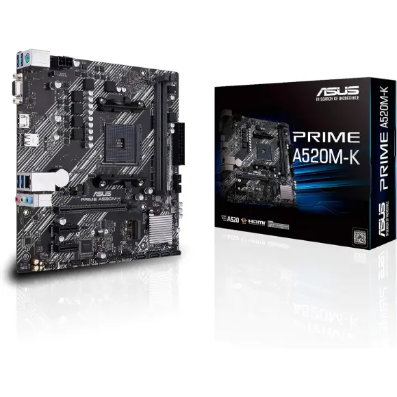 ASUS PRIME A520M-K Micro-ATX motherboard - PakByte Computers 