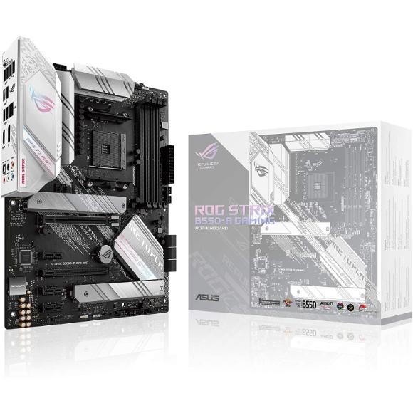 ASUS ROG Strix B550-A Gaming AMD AM4 Zen 3 Ryzen 5000 & 3rd Gen Ryzen ATX Gaming Motherboard - PakByte Computers 