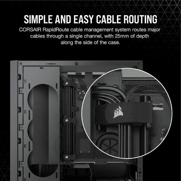 Corsair 5000D Airflow Tempered Glass Mid-Tower ATX PC Case - Black - PakByte Computers 