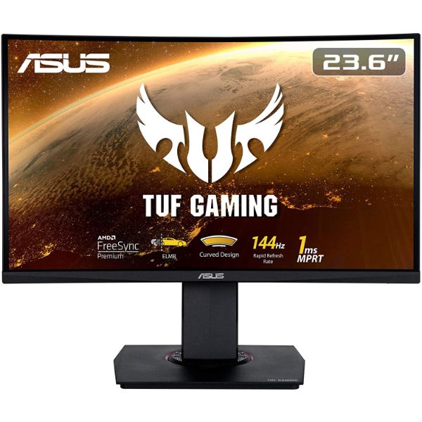 ASUS TUF Gaming VG24VQ 24" Full HD 1920x1080 1ms MPRT 144Hz LED Curved Gaming Monitor - PakByte Computers 