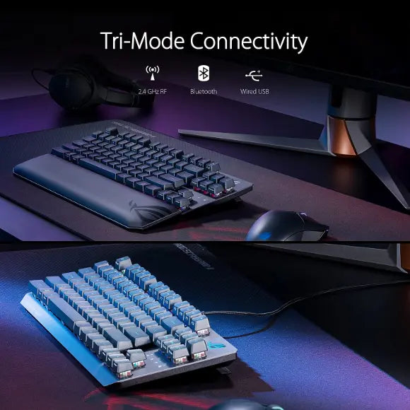 Asus ROG Strix Scope RX TKL Wireless Deluxe Gaming Keyboard for FPS Gamers - PakByte Computers 