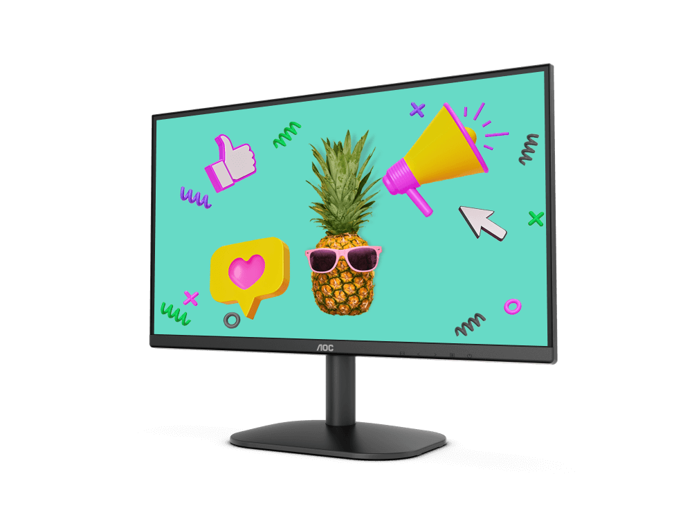 AOC ULTRA SLIM NARROW BORDER 22B2HN LED MONITOR 21.5” - PakByte Computers 