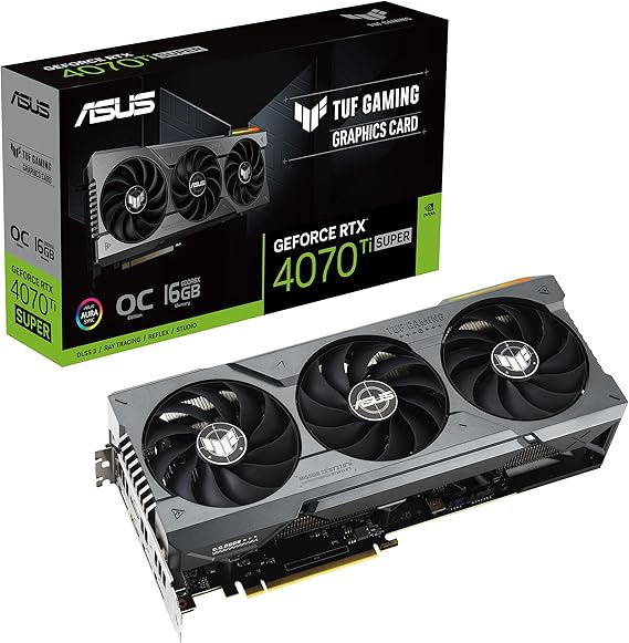 ASUS TUF NVIDIA GeForce RTX 4070 Ti SUPER OC 16 GB GDDR6X Graphics Card - PakByte Computers 