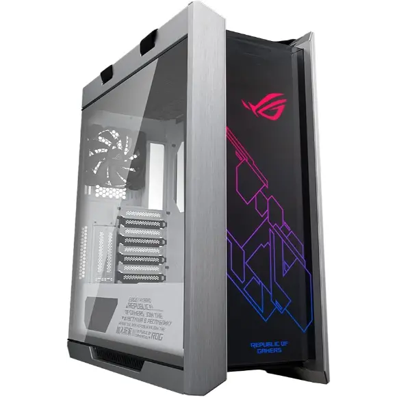 ASUS ROG Strix Helios GX601 RGB Mid-Tower Computer Case - White - PakByte Computers 