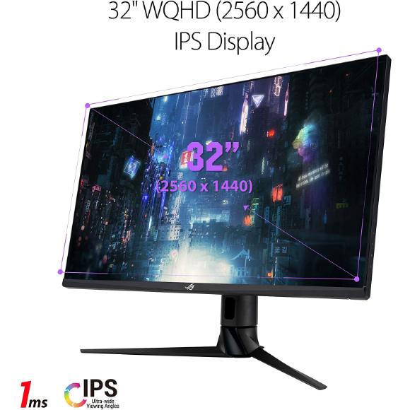 ASUS ROG Swift PG329Q 32” Gaming Monitor, 1440P WQHD (2560x1440), Fast IPS, 175Hz (Supports 144Hz), 1ms - PakByte Computers 