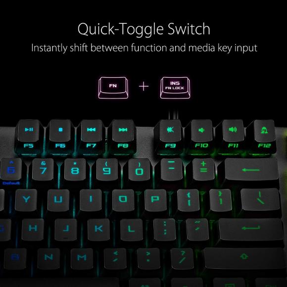 ASUS XA05 Mechanical Gaming Keyboard - ROG Strix Scope RX | Red Optical Mechanical Switches - PakByte Computers 