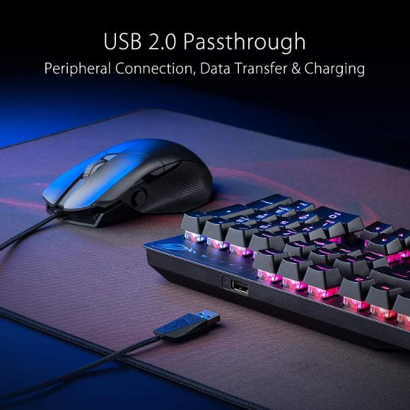 ASUS XA05 Mechanical Gaming Keyboard - ROG Strix Scope RX | Red Optical Mechanical Switches - PakByte Computers 