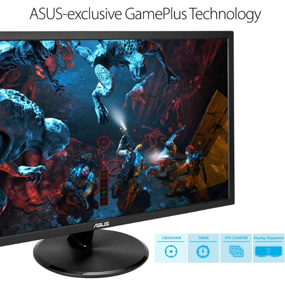 ASUS VP28UQG 28" Monitor 4K/UHD 3840x2160 1ms DP HDMI Adaptive Sync/FreeSync Eye Care Monitor , Black - PakByte Computers 