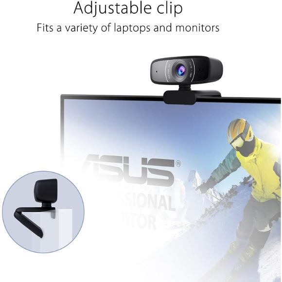 ASUS Webcam C3 1080p HD USB Camera - Beamforming Microphone - PakByte Computers 