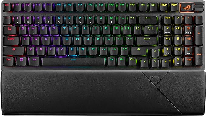 ASUS ROG Strix Scope II 96 Wireless Gaming Keyboard,PBT Keycaps, RGB-Black - PakByte Computers 