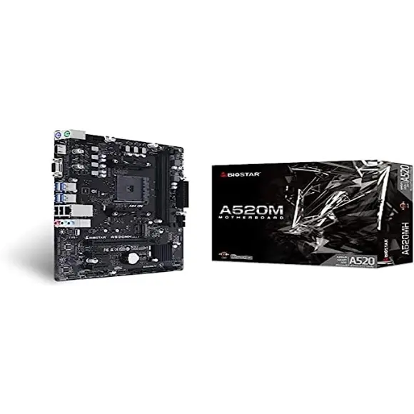 BIOSTAR A520MT AMD Motherboard - PakByte Computers 