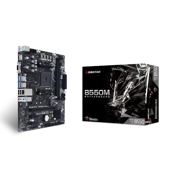 BIOSTAR B550MH AMD Motherboard - PakByte Computers 