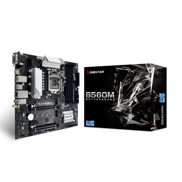 BIOSTAR B560MX-E PRO INTEL Motherboard - PakByte Computers 