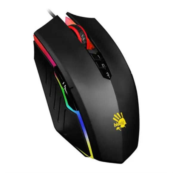 Bloody A70 Light Strike 4000 CPI Gaming Mouse Stone Black - PakByte Computers 