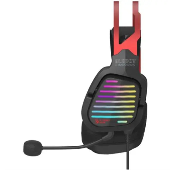 Bloody G560 Virtual 7.1 USB Wired Surround Sound Gaming Headset - Sports Red - PakByte Computers 