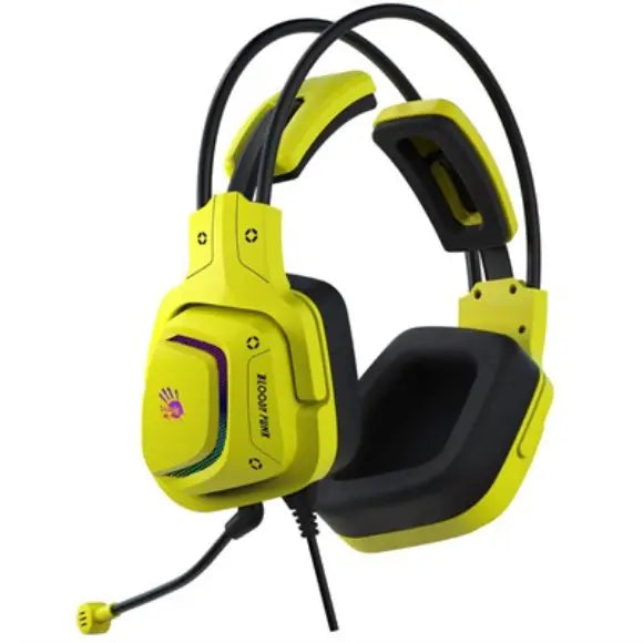 Bloody G575 Virtual Gaming USB Headset - Punk Yellow - PakByte Computers 