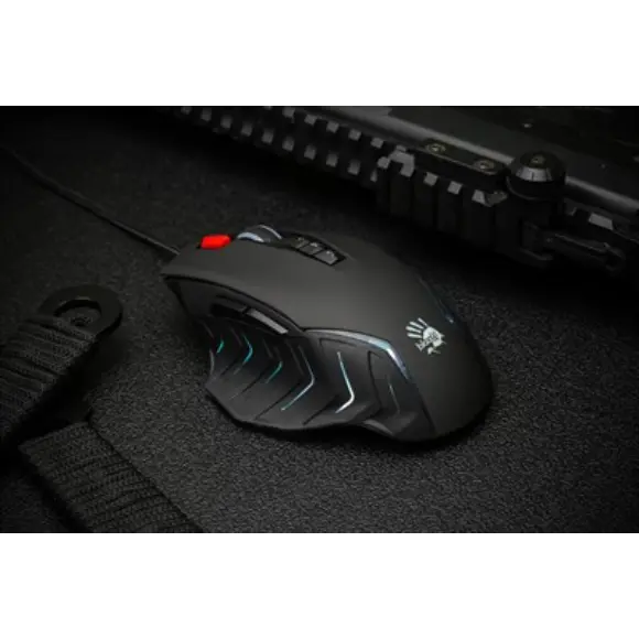 Bloody J95s RGB Animation Gaming Mouse - Black - PakByte Computers 