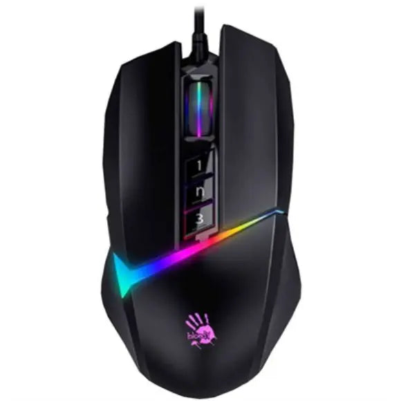 Bloody W60 Max RGB Gaming Mouse - Stone Black - PakByte Computers 