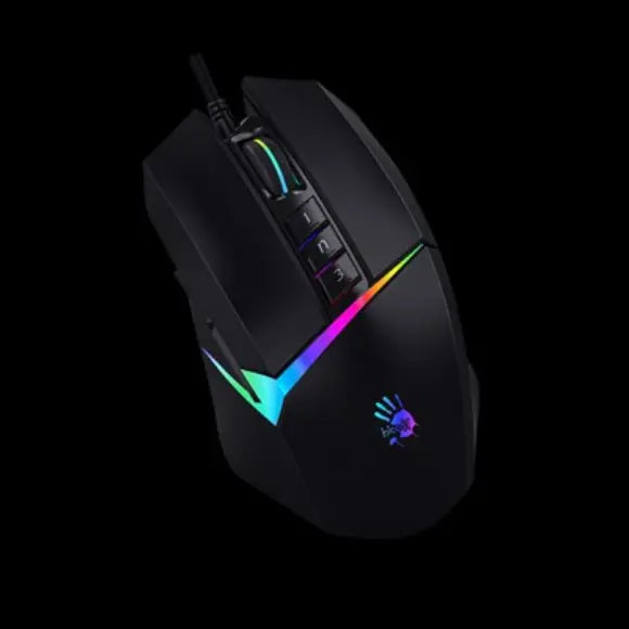 Bloody W60 Max RGB Gaming Mouse - Stone Black - PakByte Computers 