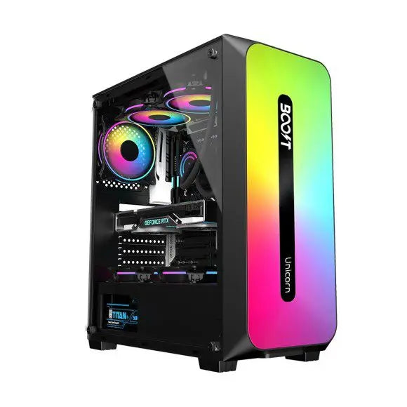 Boost Unicorn With 3 ARGB Fans Gaming Case - PakByte Computers 