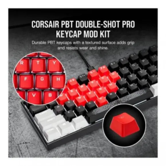 Corsair DSPBT Pro-Kit-Sbr-Red Keycaps - PakByte Computers 