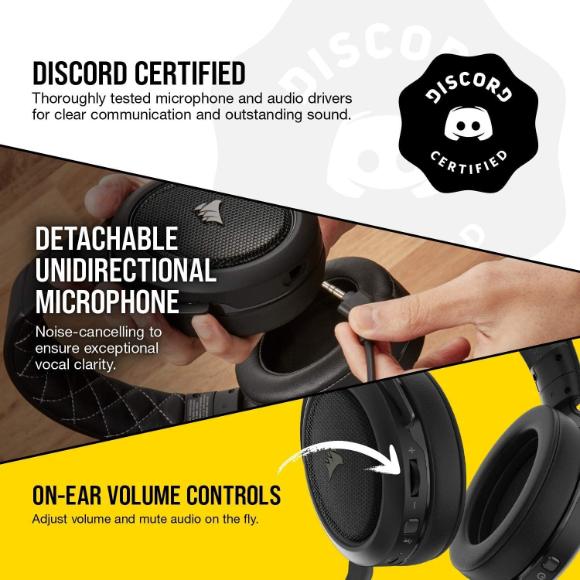 Corsair HS70 Pro Wireless Gaming Headset (Carbon) CS-CA-9011211-AP - PakByte Computers 