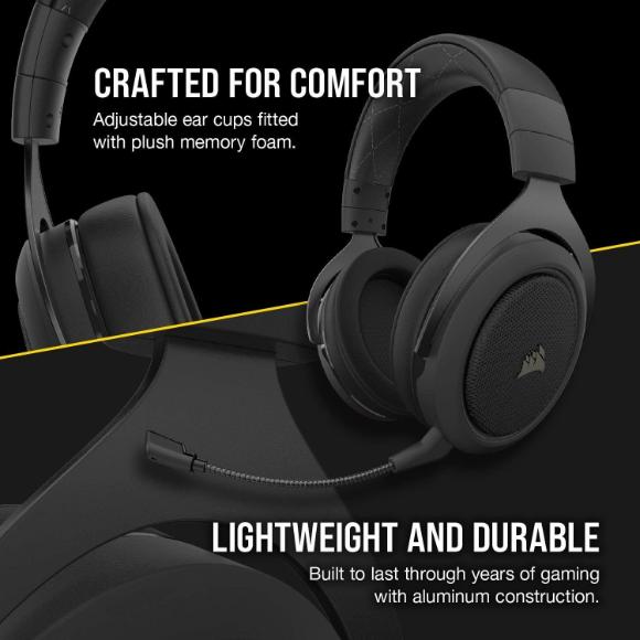 Corsair HS70 Pro Wireless Gaming Headset (Carbon) CS-CA-9011211-AP - PakByte Computers 