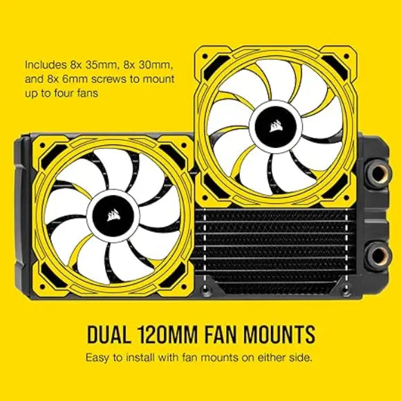 Corsair Hydro X Series XR7 240mm Water Cooling Radiator - Black - PakByte Computers 