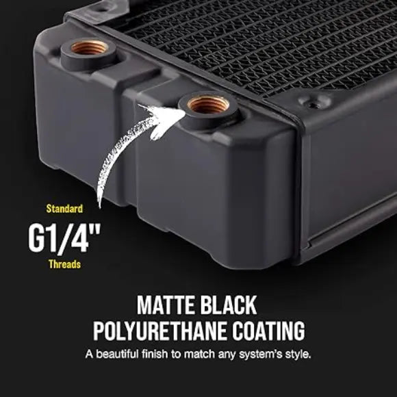 Corsair Hydro X Series XR7 240mm Water Cooling Radiator - Black - PakByte Computers 