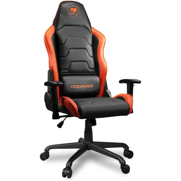 Cougar Armor Air Gaming Chair - Orange/Black - PakByte Computers 