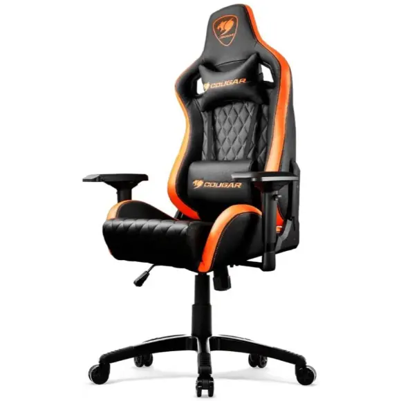 COUGAR Armor S Gaming Chair – Orange/Black - PakByte Computers 