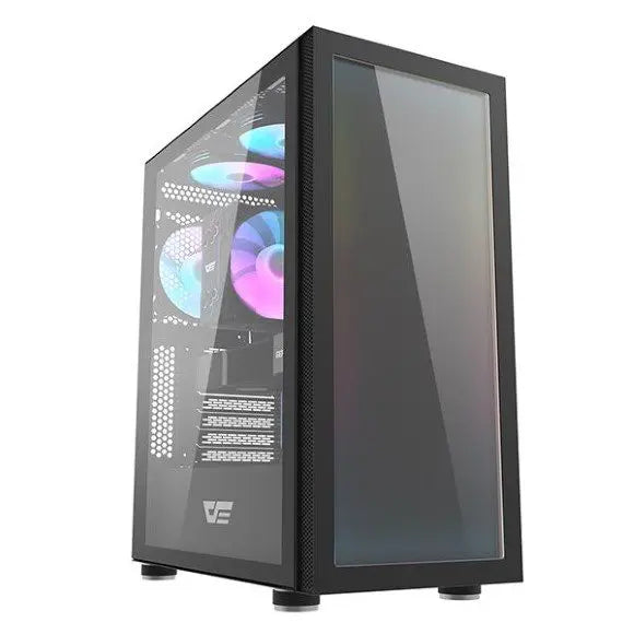 DarkFlash DK210 Graffiti ATX Gaming Case Black - PakByte Computers 