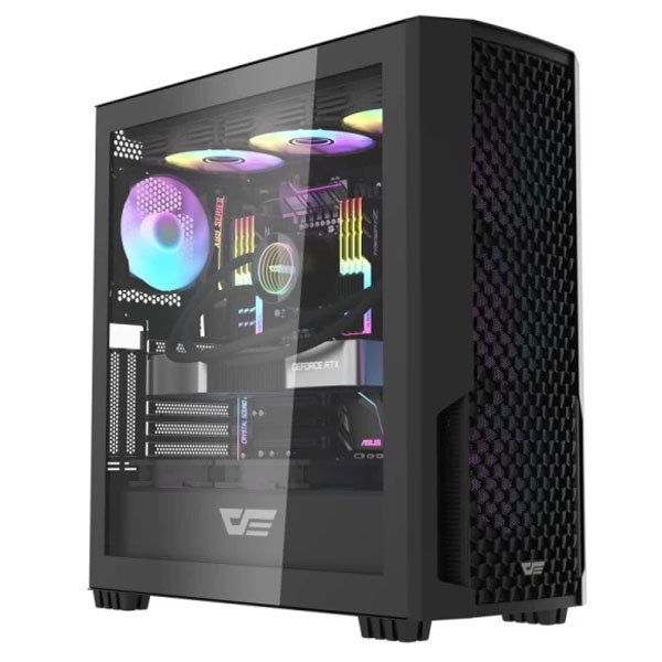 Darkflash DF2100 ATX Mid Tower Case 4x ARGB Fans – Black