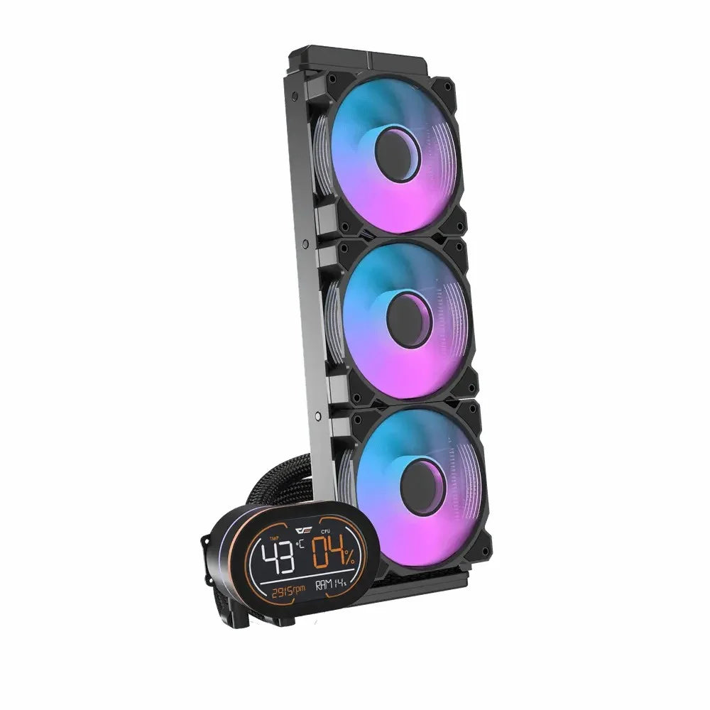 Darkflash DH360D Temperature Display Liquid Cooler Black - PakByte  