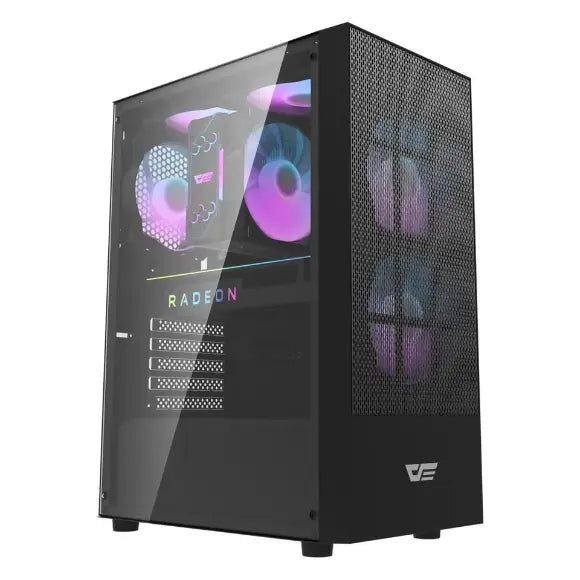 Darkflash A290 ARGB Mid-Tower ATX Gaming Case - Black - PakByte Computers 