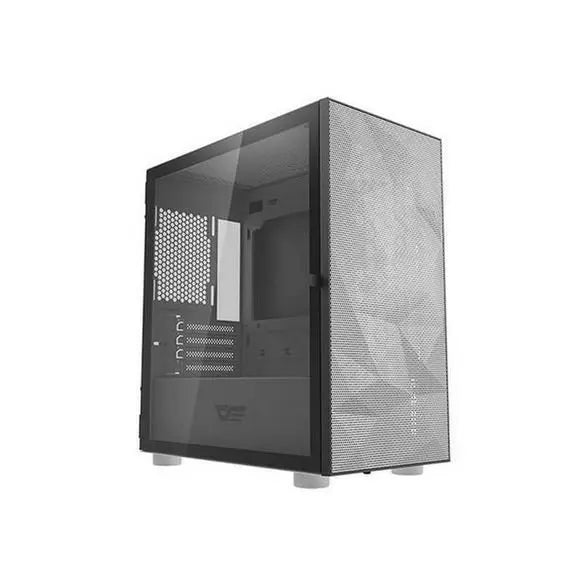 DarkFlash Aigo DLM21 Mesh mATX Tower Gaming Case – White - PakByte Computers 