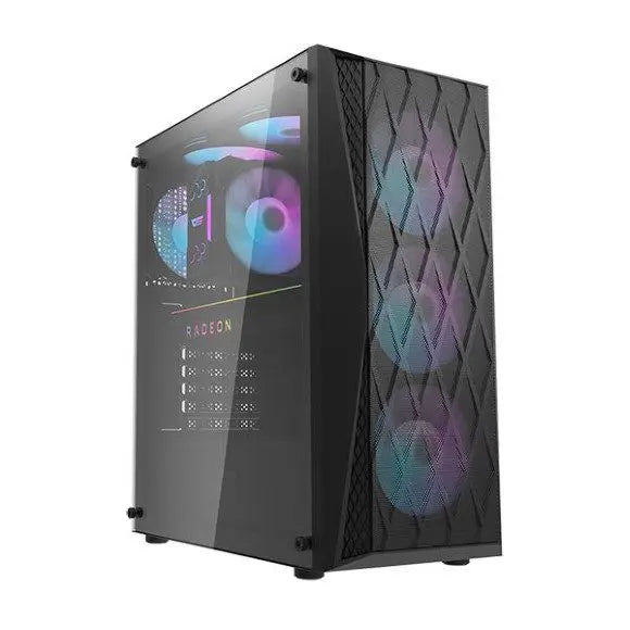 Darkflash DK352 ATX With 4 ARGB Fans Gaming Case - Black - PakByte Computers 