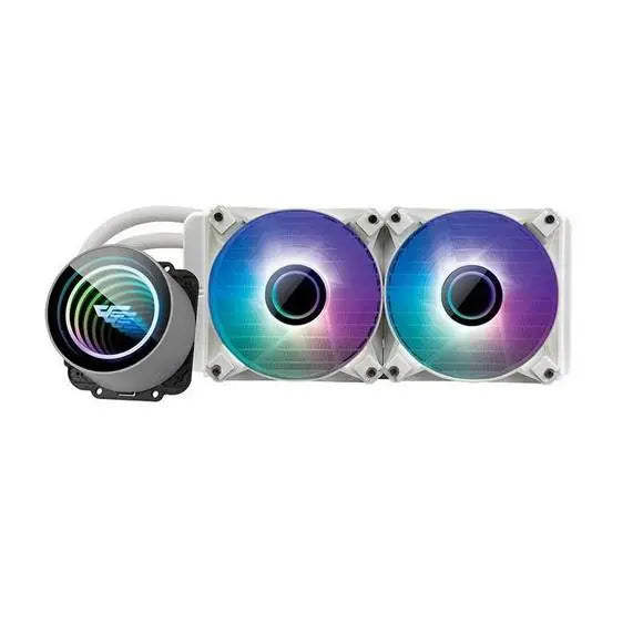 Darkflash DX240 V2 AIO Liquid Cooler - White - PakByte Computers 