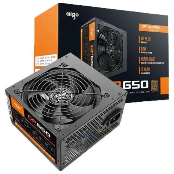 DarkFlash Aigo GP650 650W 80 Plus Bronze Power Supply - PakByte Computers 